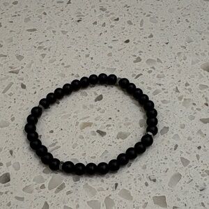 Black Beaded Bracelet